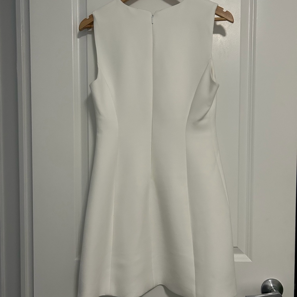 Babaton White Sleeveless A-Line Mini Dress - Picture 3 of 3